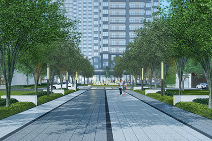 裕達江與城城市廣場項目示范區(qū)景觀方案設(shè)計